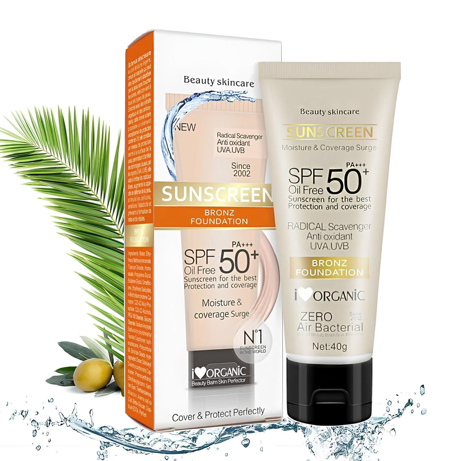 Protector Solar Facial, Solar Crema Facial SPF 50+,Ligero e Hidratante, Cobertura Natural, Efecto Buena Cara, Disimula Imperfecciones, Reduce Arrugas y Líneas de Expresión, 40g