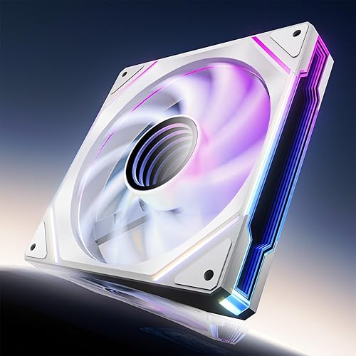 Miniatura 14 de AsiaHorse AMICI-5GT RGB Ventiladores de PC, Infinity Mirror ARGB, ventiladores HDB con rodamientos de velocidades de hasta 1800 RPM con 24 luces