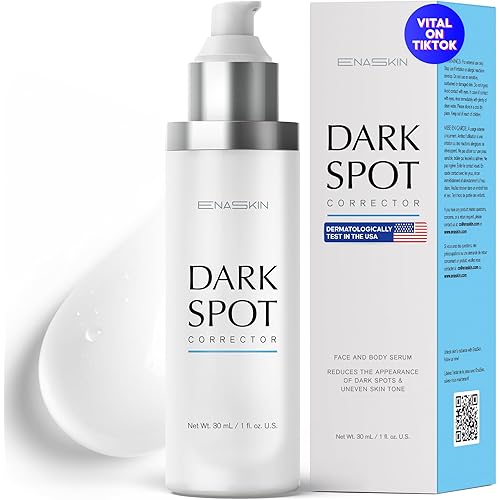 Dark Spot Remover Face Serum: EnaSkin Age Spot Sun Spot Freckles Melasma Brown Spot - Advanced Formula with Niacinamide - 1.0 Fl Oz