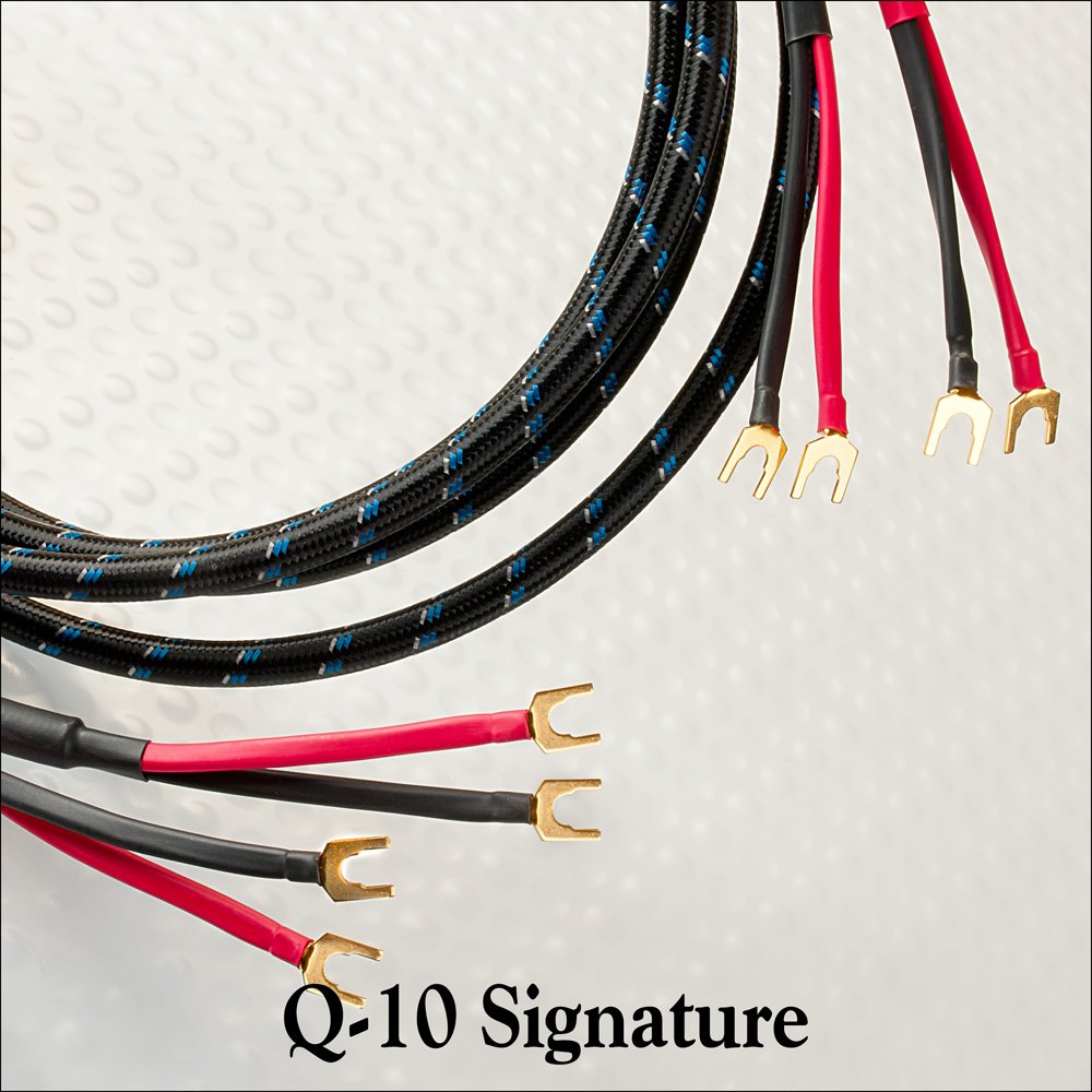 DH laboratori di Q-10 firma Cavo per [esternamente coppie di biwired/connettori a forcella] 1,83 m argento del suono