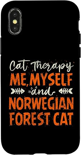 iPhone XXS Me, Myself And Norwegian Forest Cat Thérapie Par Les Chats Case