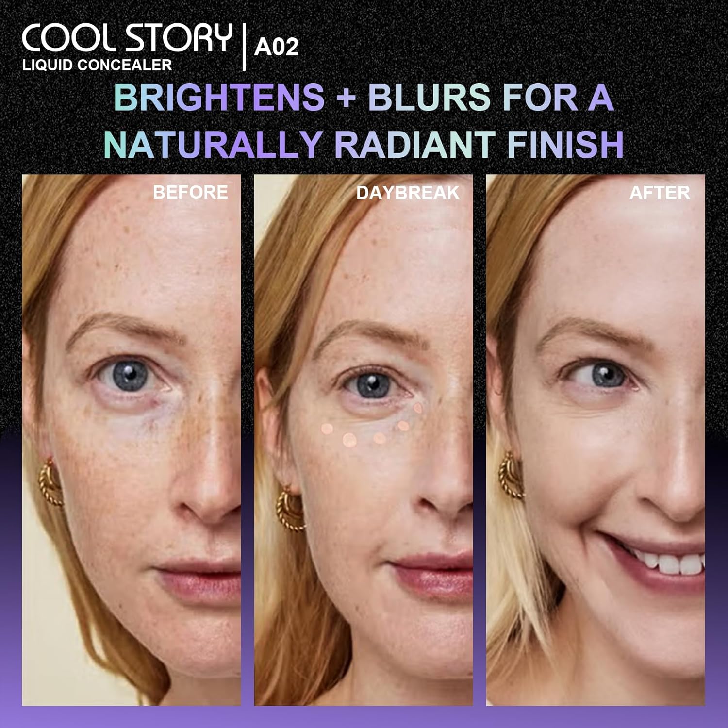 Full-Coverage Liquid Concealer, Long-Wearing, Buildable Medium Coverage 0.06 FI OZ (Light) - Image 5