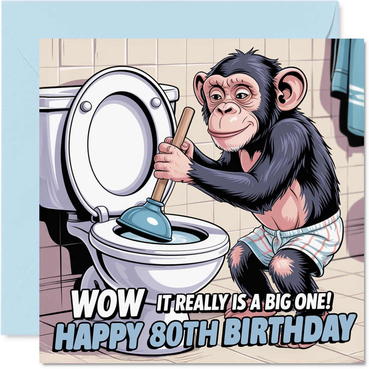 80th Birthday Cards for Men Women - Its a Big One! - Happy Birthday Card for 80 Year Old Man Woman Grandad Auntie Nanny Nan, 145mm Bday Greeting Cards