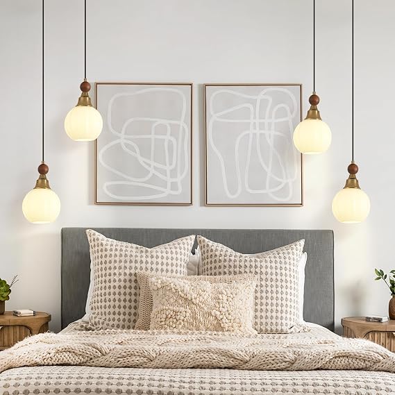 Mid Century Gold Pendant Light 2 Pack Brass Vintage Pendant Lighting Fixture Adjustable Mini Hanging Lamp for Kitchen Island Dining Room Hallway