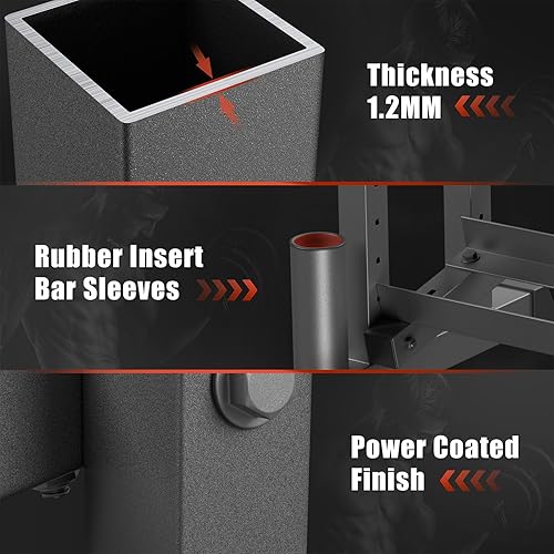 Vista 5 de Estante para mancuernas de 3 niveles, capacidad de 1100 libras, soporte de peso ajustable para gimnasio en casa, soporte de peso resistente