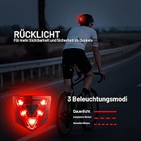 Cască de bicicletă Favoto pentru adulți - Cască ușoară, ventilată, cu ochelari și lumină spate, mărime ajustabilă 57-61 cm, căptușeală detașabilă. 4