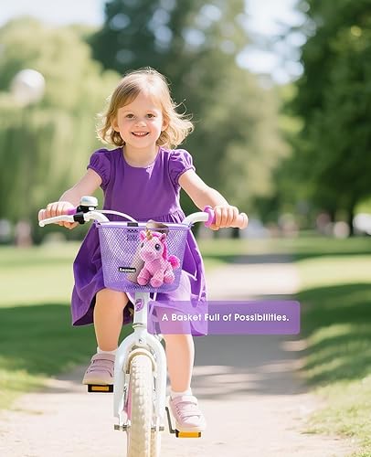 Miniatura 69 de ANZOME Cesta de bicicleta para niños, cesta de bicicleta para niños y niñas, canasta de bicicleta para niños, resistente al agua, adecuada
