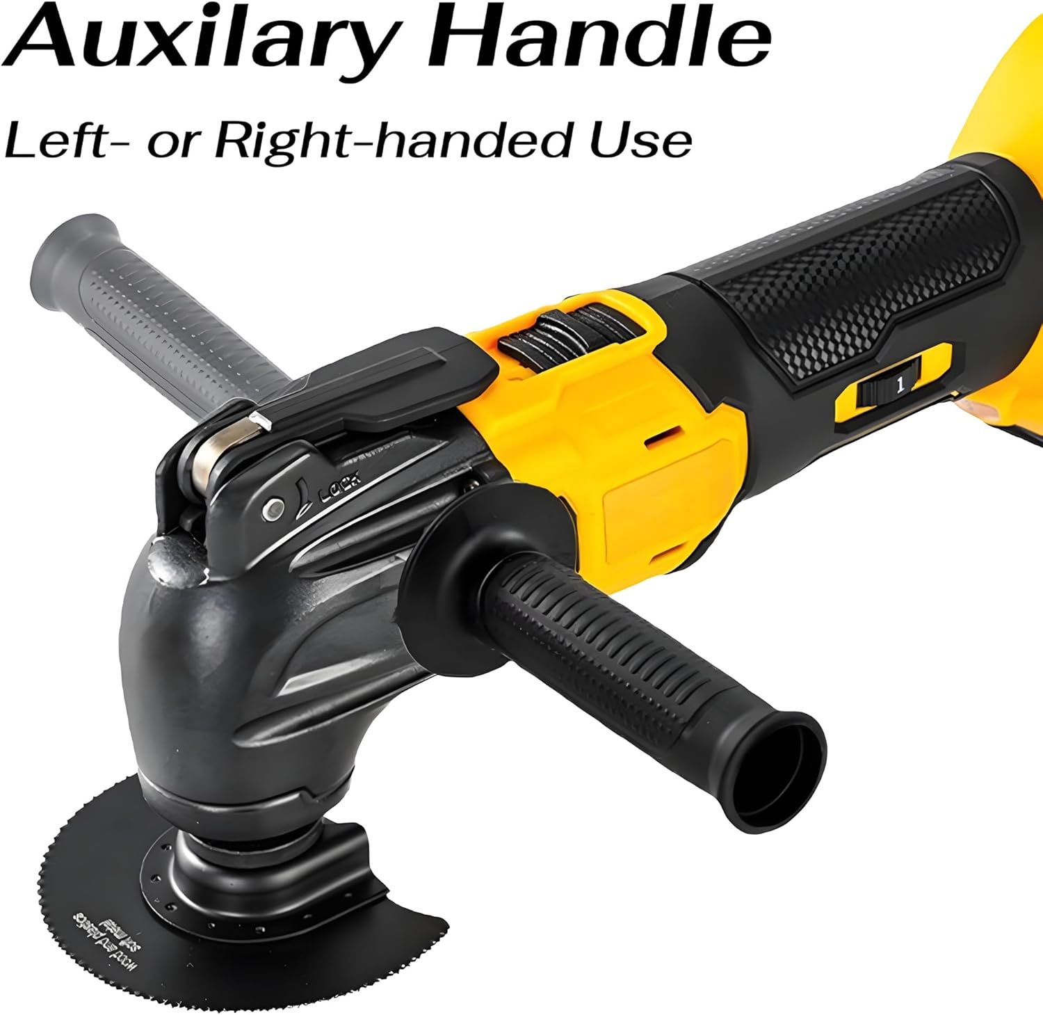 Cordless Oscillating Tool, Brushless Power Oscillating Multi Tool Fits Dewalt 20V MAX Battery, 6-Gear Speed, 23-Piece Multitool Kit for Cutting Sanding Scraping Trimming Plumbing (No Battery)