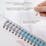 MEEDEN Bloc de papier pour supports mixtes : 22,9 x 30,5 cm, 50,8 kg/165 g/m², carnet de croquis à spirales avec couverture DIY – 60 feuilles de bloc de dessin pour supports humides et secs aquarelle - 5