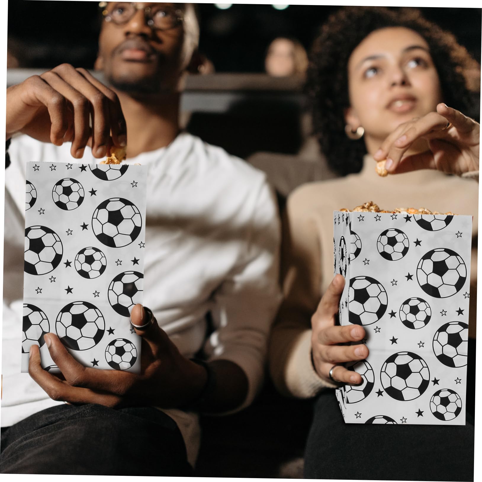 FOMIYES 2 Juegos Bolsa De Papel De Embalaje De Dulces Bolsos De Fiesta De Futbol Bolsos De Fiesta Tema Futbol Bolso De Futbol Bolsas De Dulces De Fútbol Papel Kraft 40 Uds * 2