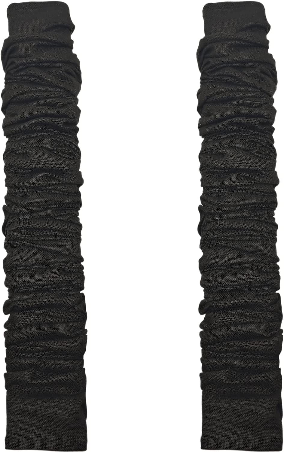 Fabric Cord Cover & Chandelier Chain Cover 2 Pack 6Feet Length for Chandelier Lighting Wires Natural Burlap Easy to Install (Black)
