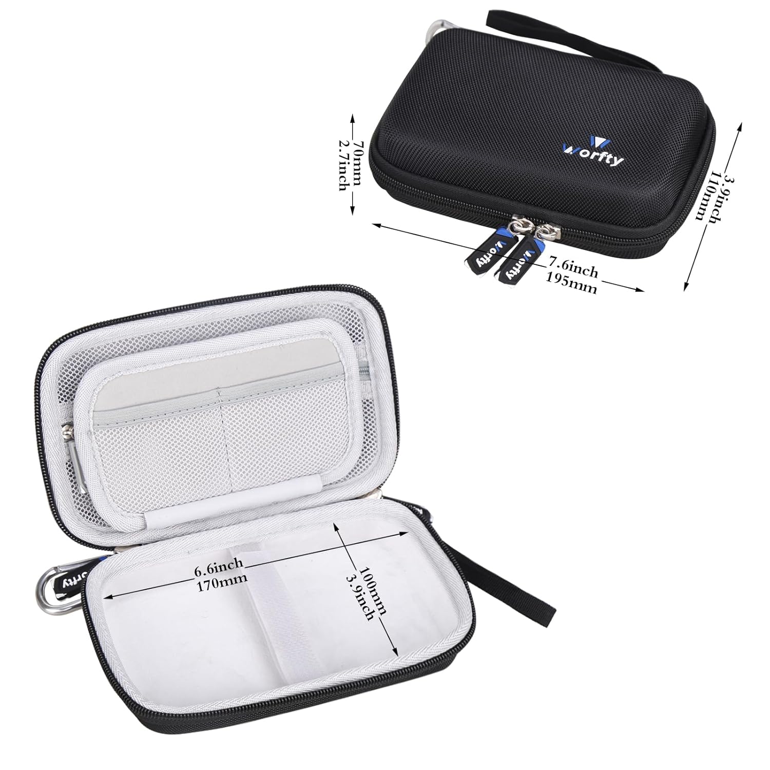 Case for Analogue Pocket Handheld Game Console, Game Player Storage Bag Compatible with Analog Pocket(Case Only) (Black) - Image 4