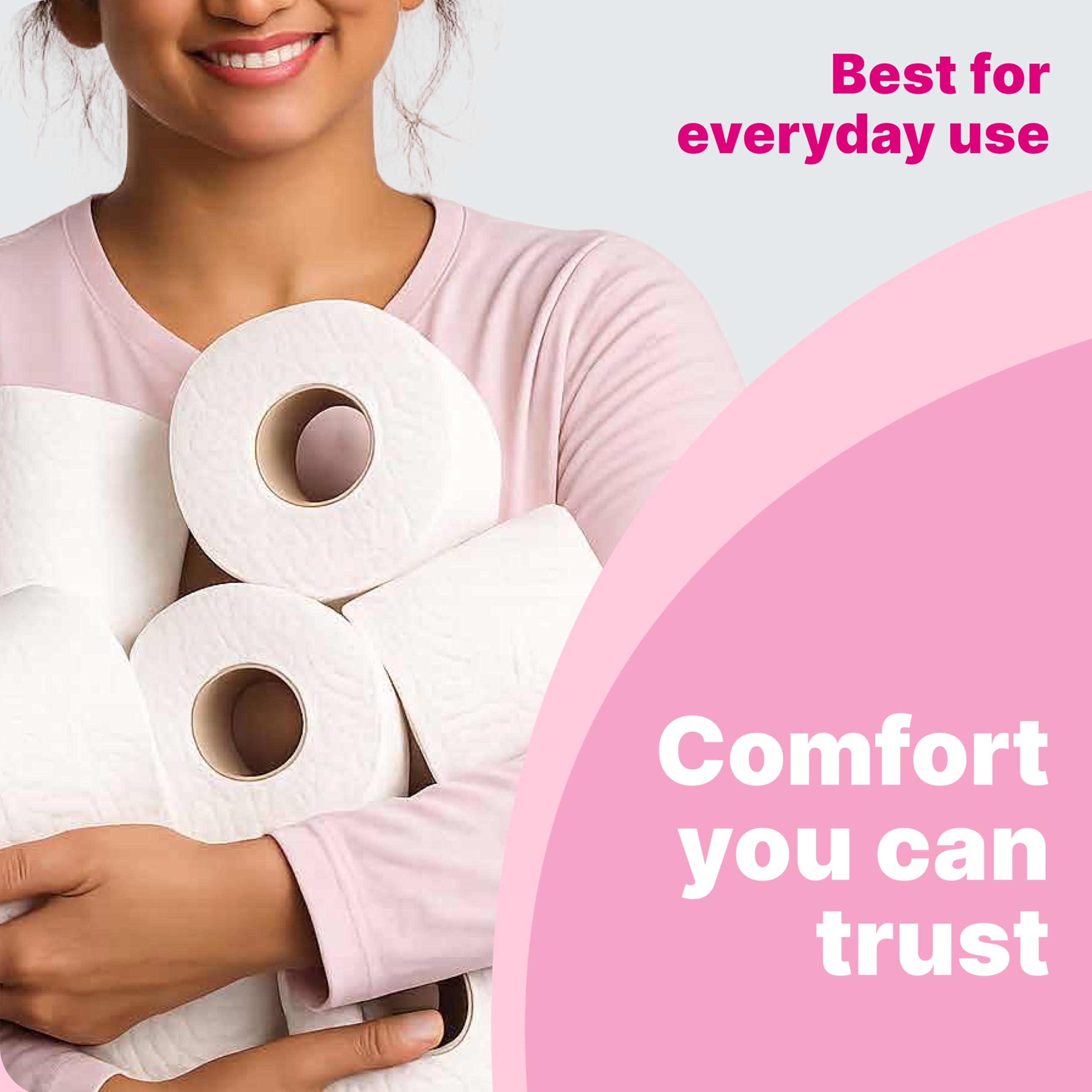 Origami 3 Ply Toilet Tissue Paper Roll - Pack of 12 (140 Pulls Per Roll, 1,680 Sheets) 4