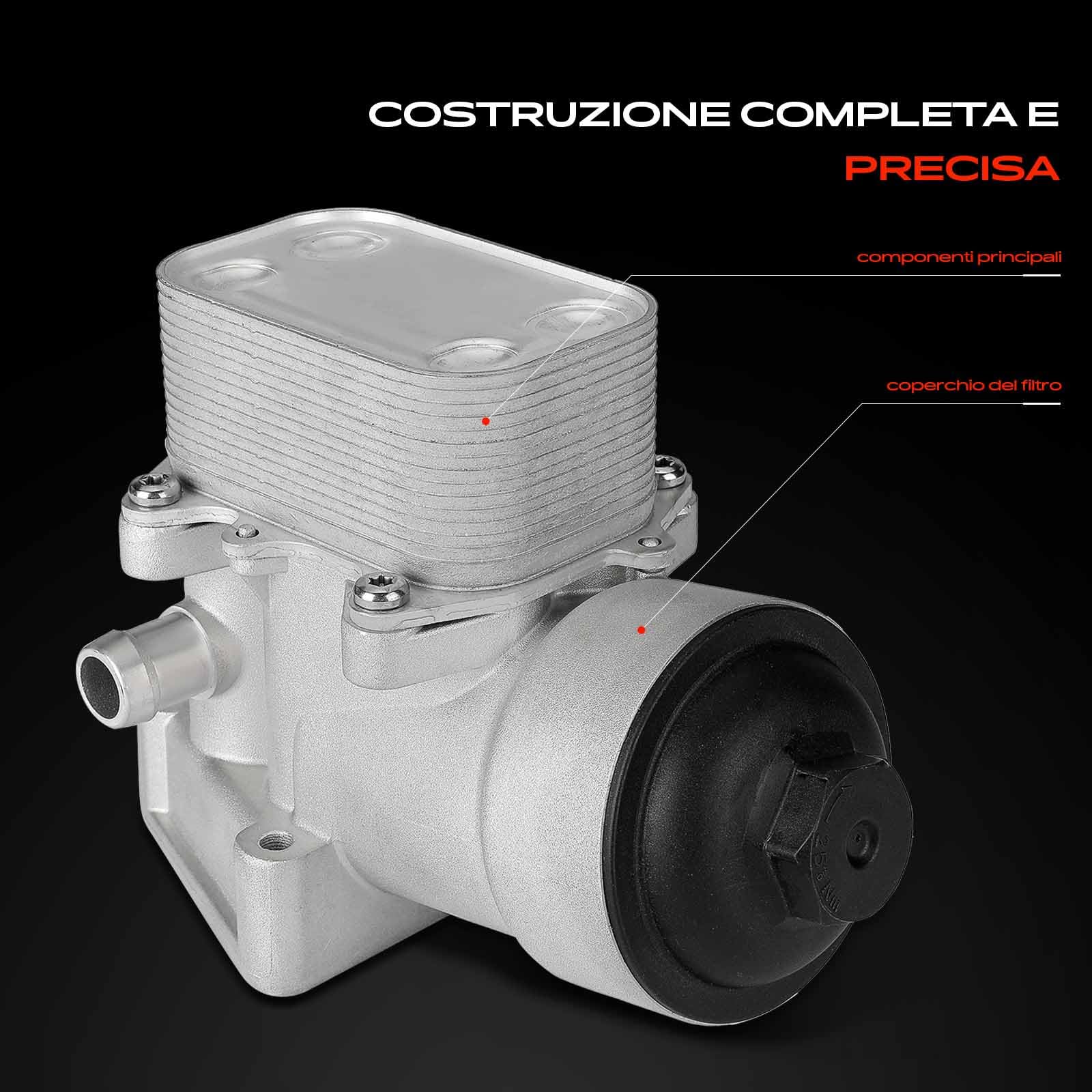 Frankberg Radiatore dell'olio Diesel Compatibile con Golf VI 5K1 1.6L Golf VI Variante AJ5 1.6L A4 Avant 8K5 2.0L T.o.u.r.a.n 1T3 2.0L California T6 CAmper SGC SG.G SHC 2.0L 03L115389H