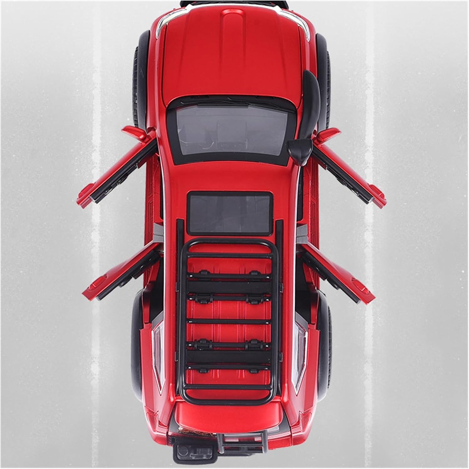 1:24 for Prado Land Cruiser Model Car Alloy Collection Toy SUV(Black A,with Box)