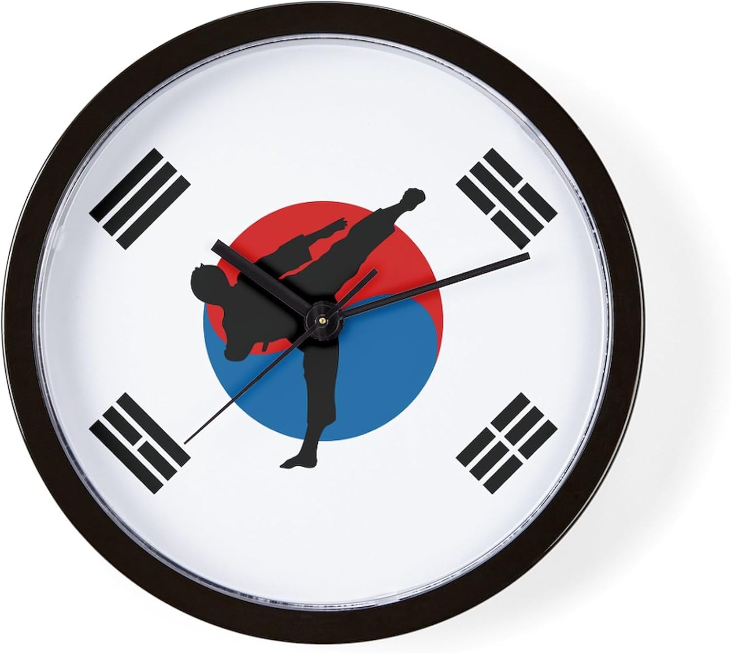 CafePress Taekwondo Flag 10" Wall Clock for Livingroom, Kitchen, or Office