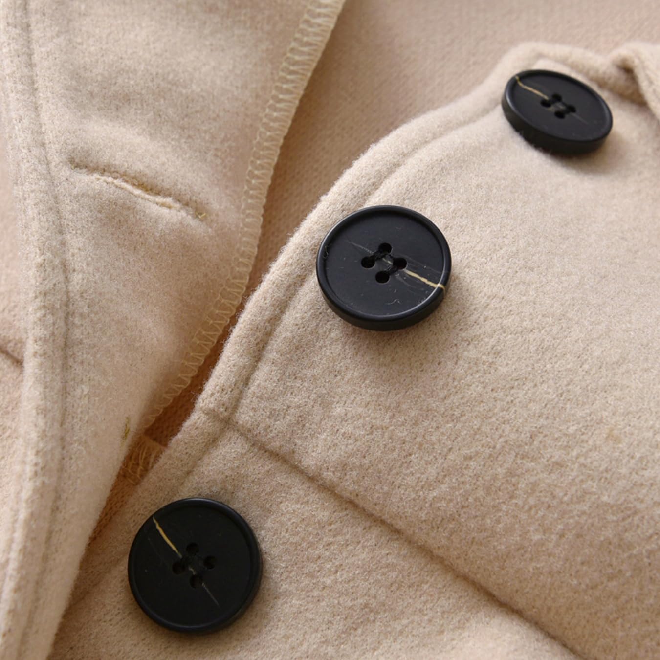 Toddler Baby Girl Clothes Jacket Coat Long Sleeve Solid Color Buttons Dress Coat Fall Winter Outfit - Image 6