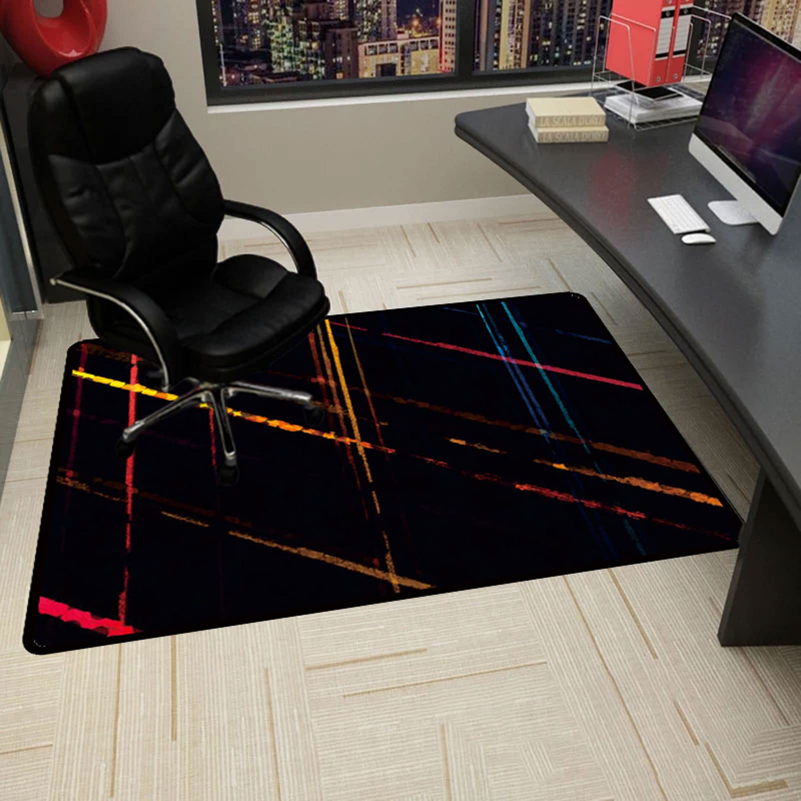 QBYRSSS Transparent Table Cover Protector Desk Chair Mat for Hardwood Floor 90x120CM Multi Purpose Office Chair Mat for Rolling Chairs Low Pile Computer Chair Mat Protect Your Floors from Damage