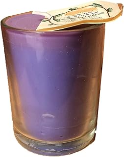 LAVENDER Essential Oil Aromatherapy Soy Candle - 100% Pure Essential Oils - All Natural, Biodegradable, Earth Friendly, Natural Dyes and Wicks, Clean Burn, No Soot, Hand Poured (Small Votive - 3 oz)