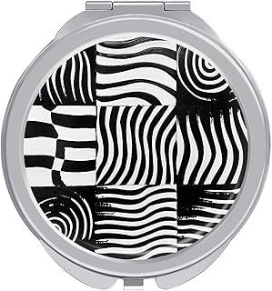 Espejo de maquillaje Op Art Squares Espejo de...