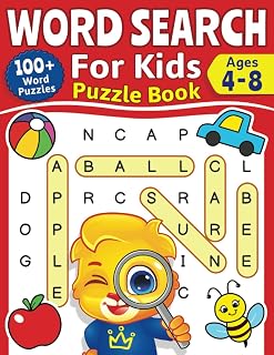 Lucas & Friends Word Search Puzzle Book for Kids Ages 4-8: 100+ Fun Puzzles, Coloring Pages, Skill-Building Challenges