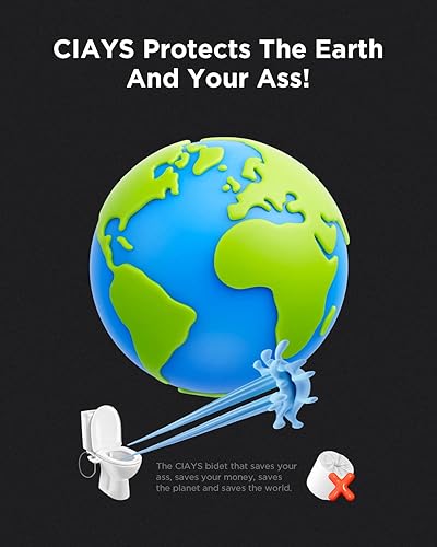 Miniatura 2 de Ciays - Accesorio de bidé no eléctrico para inodoro, boquillas dobles para lavado delanterotrasero, control de presión ajustable, plateadoblanco