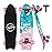 BELEEV Cruiser Skateboards for Beginners, 27 Inch Complete Skateboard for Kids Ages 3-12, Teens Adults, 7 Ply Canadian Maple Double Kick Deck Concave Trick Skateboard (Pink)