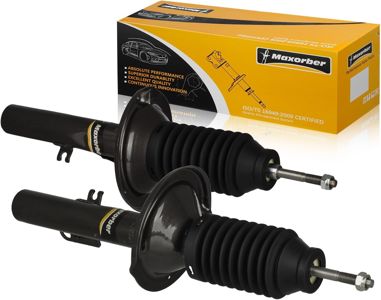 Front Set Shocks Struts Absorber Compatible with Five Hundred,Mercury Montego FWD 2005 2006 2007 Shocks Struts 334640 334641 72255 72256