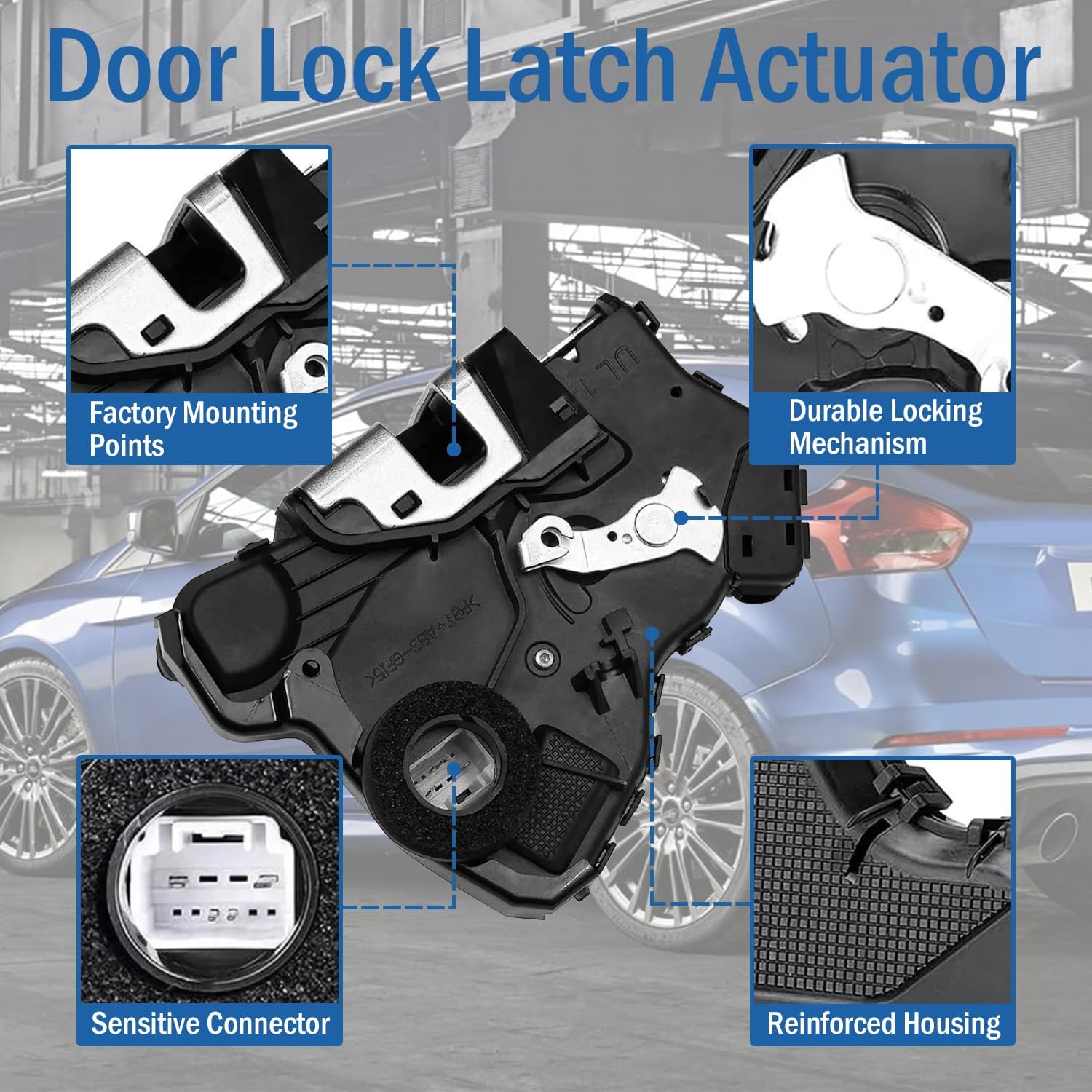 Qagea Front Right Passenger Side Door Lock Latch Actuator Motor Fits for Toyota 4Runner Tundra Camry Corolla RAV4 Lexus ES350 GX460, Replaces 69030-06200, 69030-0C050, 931-403