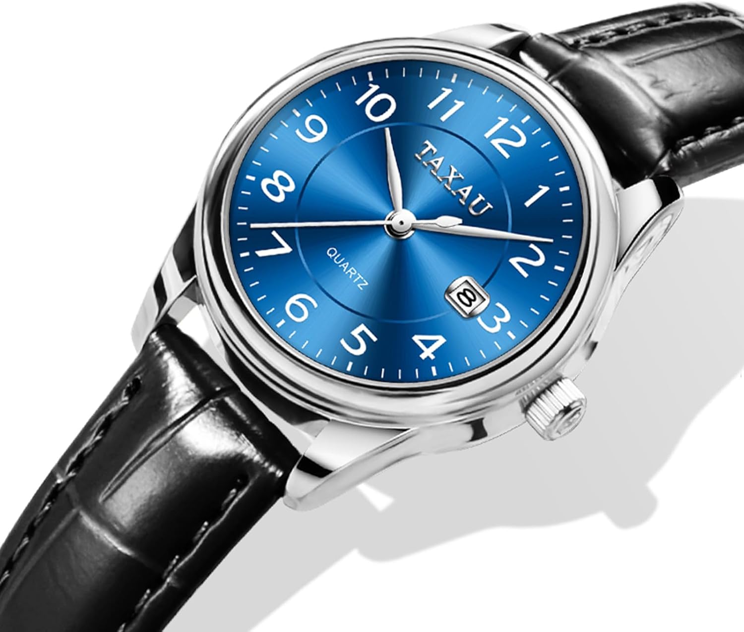 Womens Leather Watch Casual Classic Dainty Women's Dress Watch Business Fashion Waterproof Wrist Watches for Women Analog Quartz Easy Read Ladies Watches with Date - Image 7