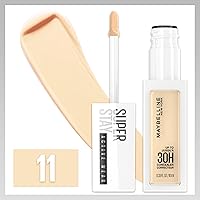 Vista 69 de Maybelline Maquillaje corrector líquido Super Stay, corrector de cobertura completa, hasta 30 horas de uso, resistente a la transferencia, acabado