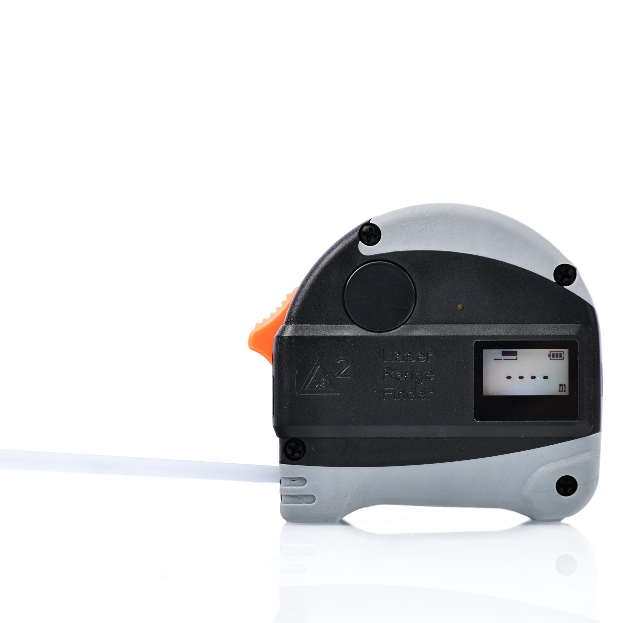 Medidor láser digital 40 m – Precisión 0,001 m, pantalla LCD, cinta de acero, batería recargable | Mediciones profesionales | Instrumento de medición