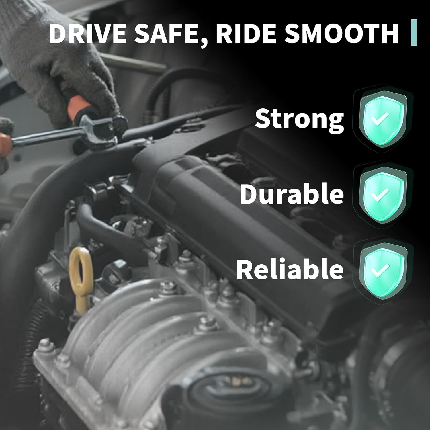 FD487 Ignition Coil & Spark Plug with Wire Set Compatible with Ford 1996 1997 1998 1999 F-150 Expedition 1996 1997 Crown Victoria Grand Marquis Town Car 4.6L Replace 96858, 2X1320, FD480, DG435