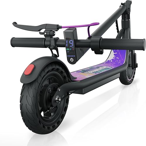 Patineta eléctrica para adultos, patineta plegable con motor de 350W/500W, velocidad máxima de 16-24 mph, alcance máximo de 15-23 millas, neumáticos