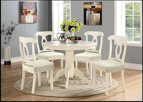 Miniatura 9 de YISUN Fundas para sillas de comedor, de piel sintética sólida, impermeable y a prueba de aceite, elásticas para sillas de comedor (beige, 4 juegos)