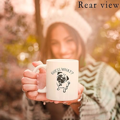 Miniatura 9 de Los mejores regalos divertidos para niños, niñas, mujeres, amantes de los pandas, Guess What Panda Butt, taza de café blanca de 11 onzas, regalos de