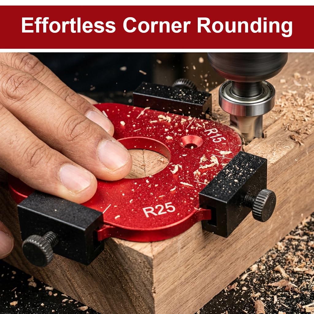 Serplex Router Jig - Multi-Radius Corner Guide -6