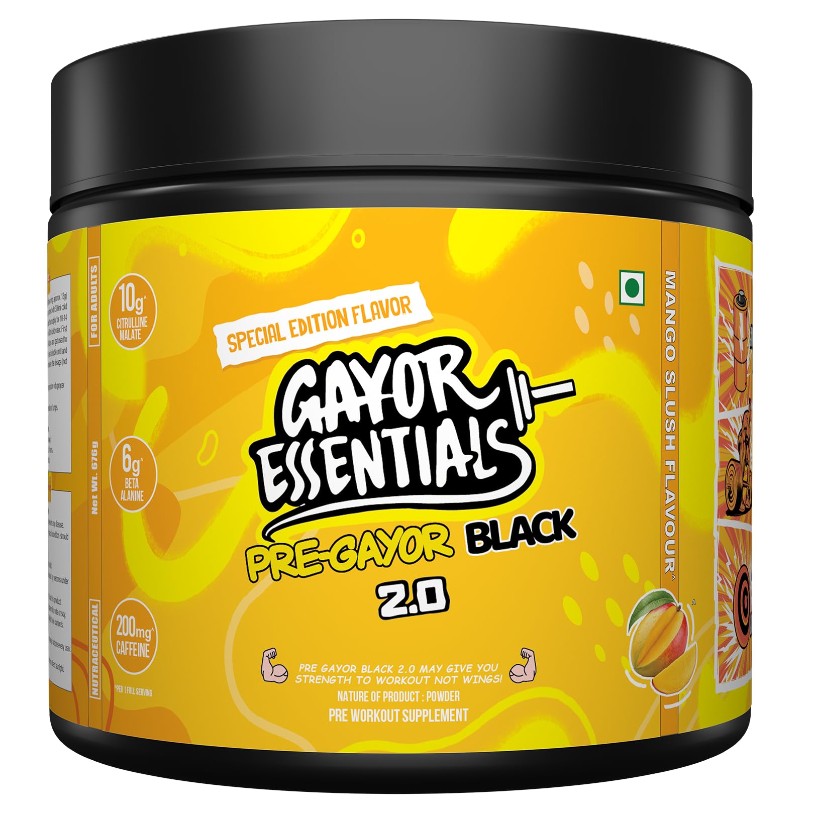 Pre Gayor Black 2.0 Optimally Dosed Pre-Workout (Cola,338g) — Amazon image 12