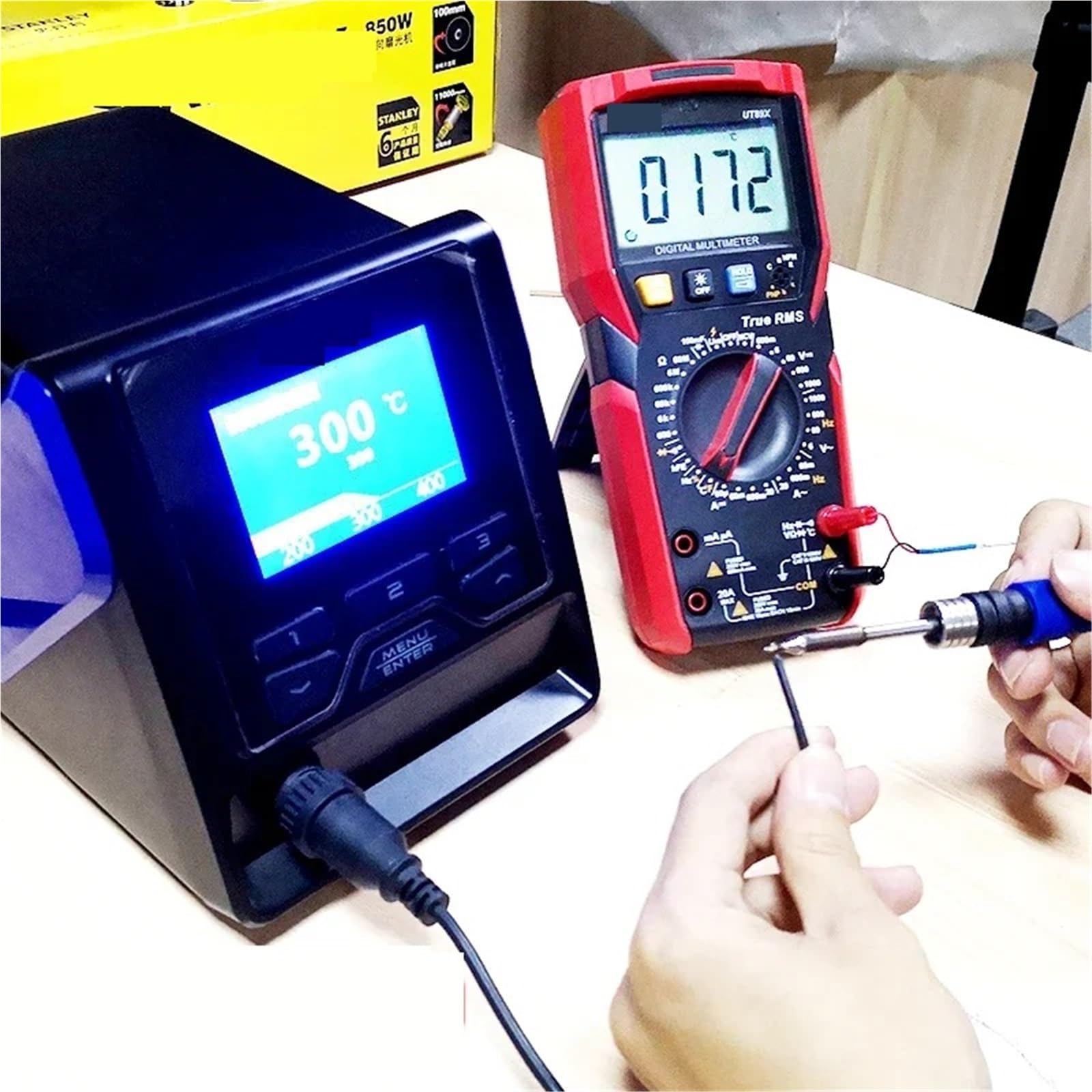 Multímetro Digital, Multímetro digital profesional UT89X UT89XD True RMS NCV 20A Corriente CA CC Voltímetro Probador de resistencia de capacitancia(UT89X)