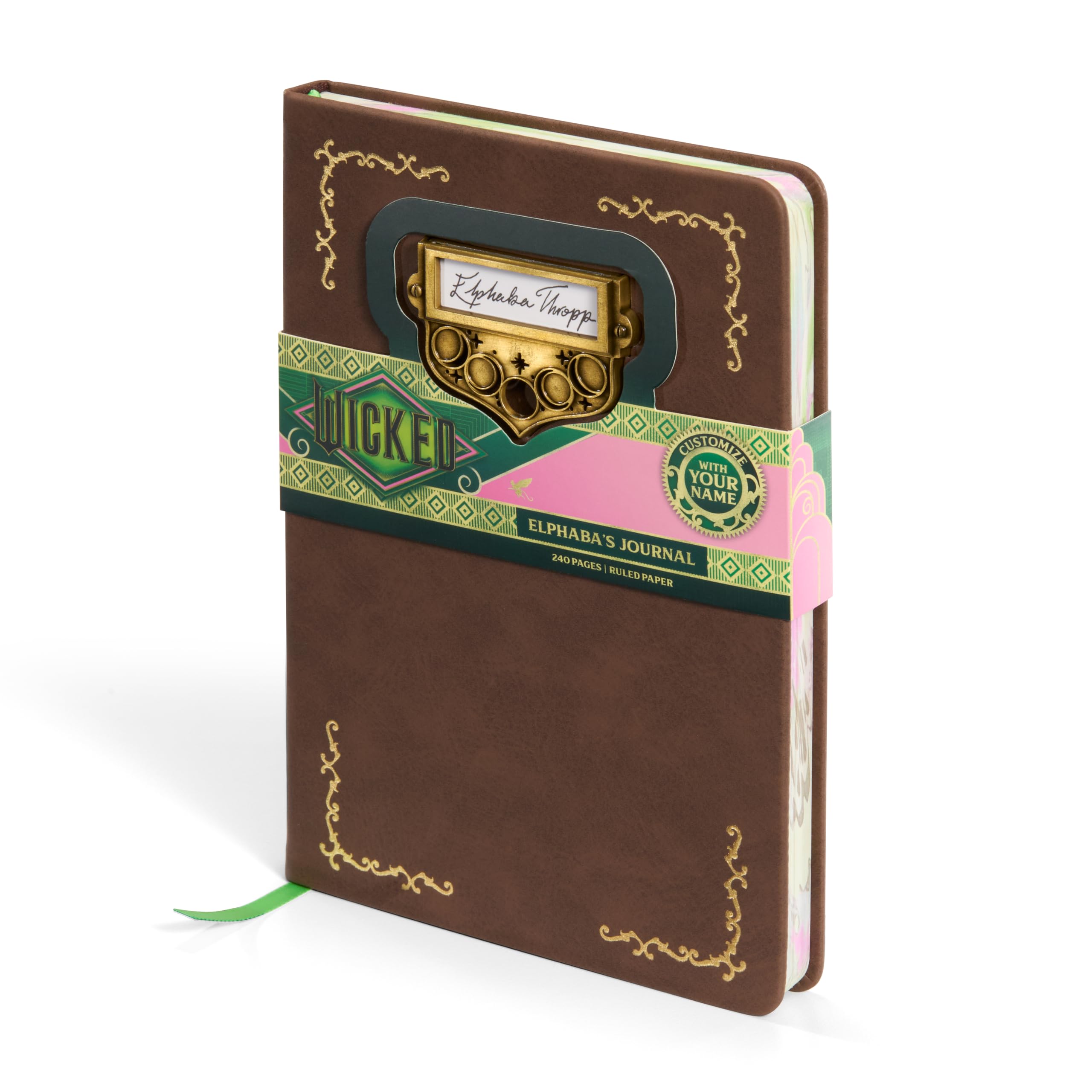 The Noble Collection Wicked, Elphaba Journal, brown, 14.8 x 21 cm, 5.8 x 8.3 in - Image 2