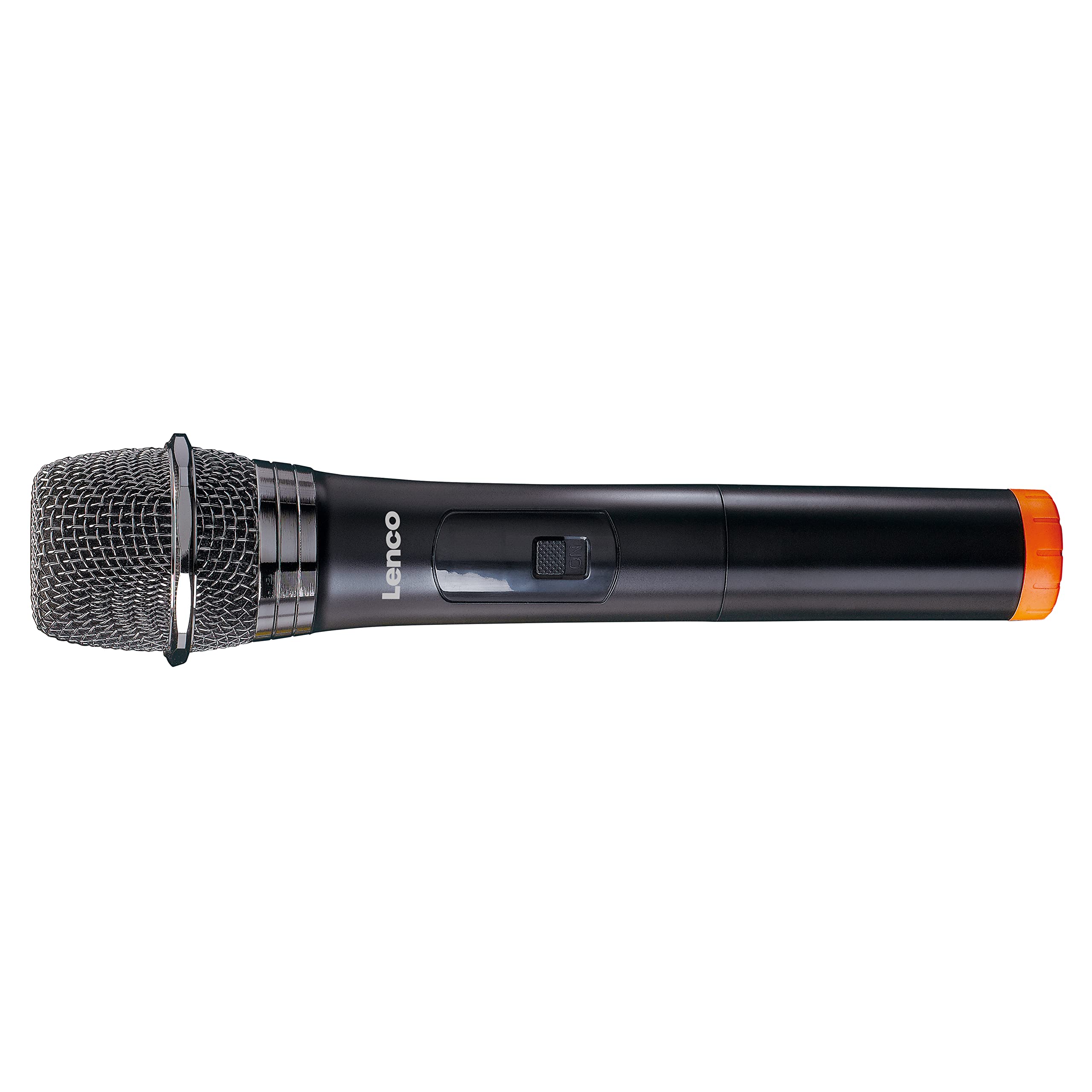 Lenco MCW-020 zestaw mikrofonów bezprzewodowych – mikrofon radiowy z odbiornikiem – wtyczka 6,5 mm – wbudowany akumulator 2000 nAH – zasięg do 15 m – 863,5 MHz – czarny MCW-020BK