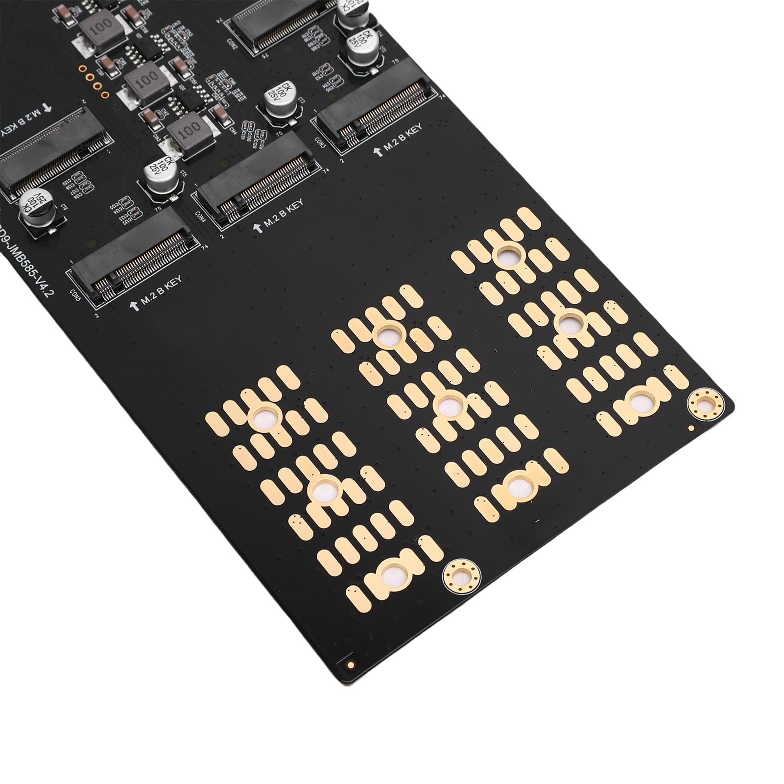 Generic Karta rozszerzeń M.2 PCIe Adapter z 5 Gniazdami na pięć Dysków SSD M.2 Serial ATA, łatwa Instalacja i Funkcja Plug and Play Umożliwiająca rozbudowę Pamięci Komputera, Trwała Płytka Drukowana i