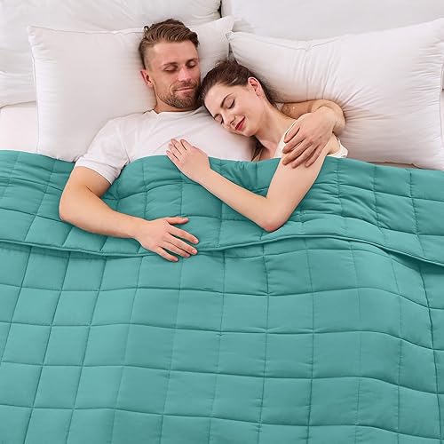 Vista 298 de yescool - Manta con peso, 10 libras, fresca, transpirable, con cuentas de cristal prémium, lavable a máquina, para dormir, 90-110 libras, 41 x 60