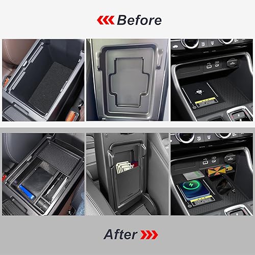 Miniatura 3 de Organizador de consola central de 3 piezas compatible con Honda CR-V CRV CRV 2024, caja de almacenamiento para reposabrazos oculta, compartimento