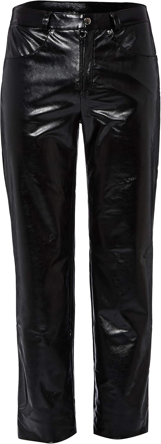 Underwear Imitation Leather Pants for Men, Black, Medium, 528 Gram - Svenjoyment