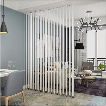 Room Divider Floor to Ceiling Partition,Entrance Hall Partition Screen Column Floor to Ceiling,Aluminum Alloy Separadores de Cuartos,for Living Room Bedroom Office7root,200cm/78.7in/6.56ft