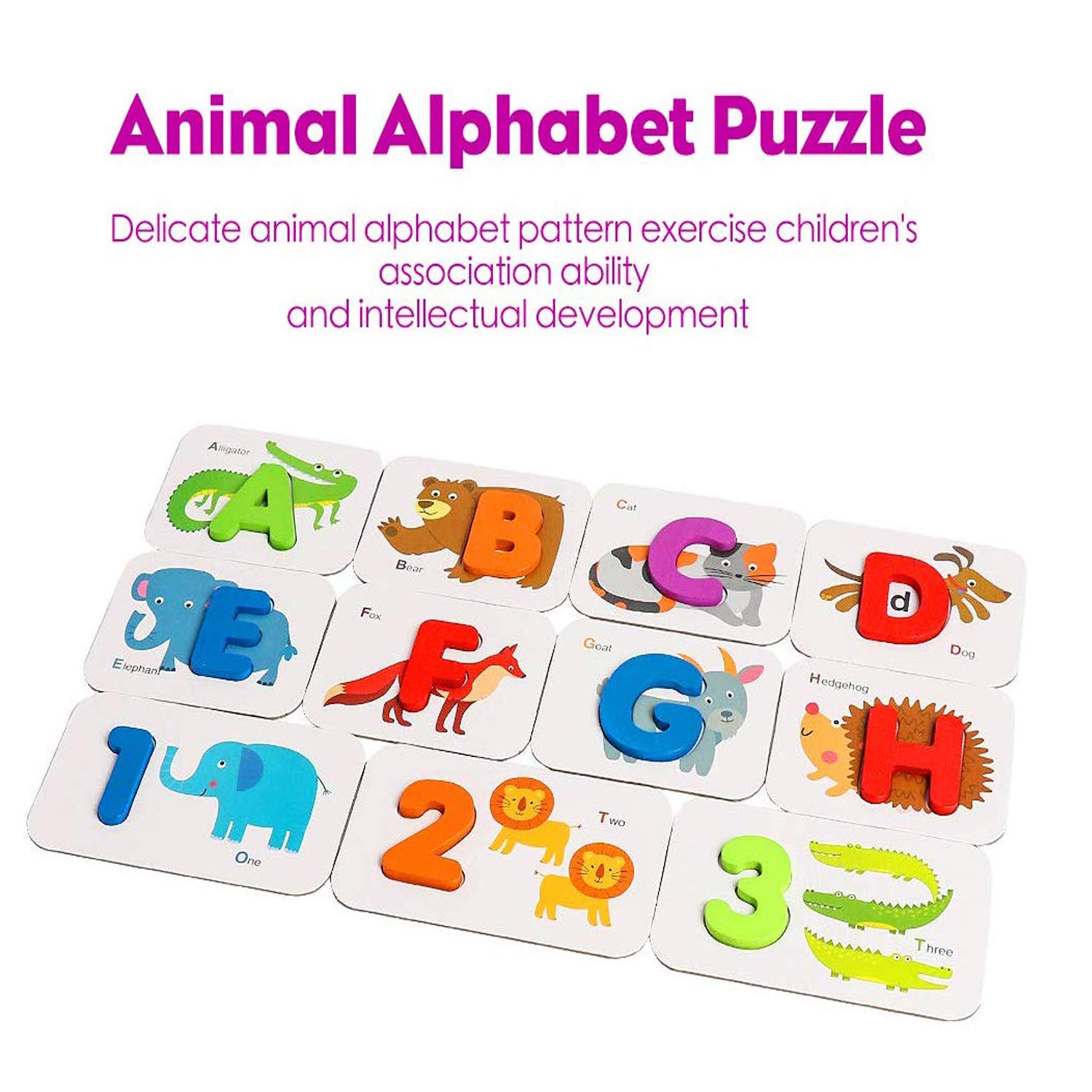 Buy 73pcs Numbers and Alphabets Flash Cards Set, ABC Wooden Letters and ...