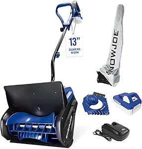 Snow Joe 24V Cordless Electric Snow Shovel Kit with Cover & Scraper, 13