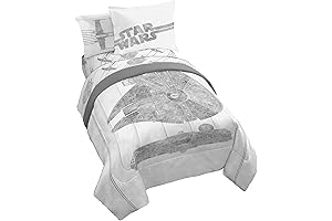 Star Wars Falcon Schematics 5 Piece Twin Size Bed Set