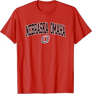 Nebraska Omaha Mavericks Arch Over Red Officially Licensed T-Shirt